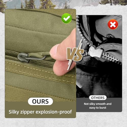 35L Military Tactical Backpack for Men (Army Green / Medium-35L)