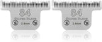 2 Pcs 84 Detachable Replacement Blades,compatible with oster Classic 76/Star-Teq/Power-Teq andi A*dis AGC,BDC,BGC,MBG Series Clippers,3/32-Inch Cut Length For Dogs and Medium-Size Animals
