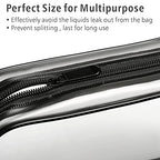 Clear Makeup Bag for Travel (Y- Black / Medium Set)