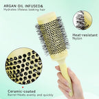 Large Round Brush for Blow Drying (Olive green)