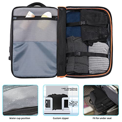50L Carry on Travel Backpack (Black-b50)
