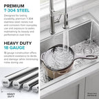 Fairlane 32 in Undermount Workstation Single Bowl 18 (32 Inch / Single Bowl Workstation — Undermount)