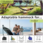 Portable Hammock Stand with Canvas Net (3. Black)
