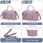 Women Travel Duffle Bags (Purple / X-Large)