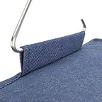 Hanging Cotton Blend Closet Organizer with 3 Storage Shelves (Denim)