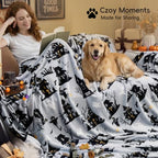 Halloween Fleece Blanket Queen (Halloween Castle / Queen(90" X 90"))