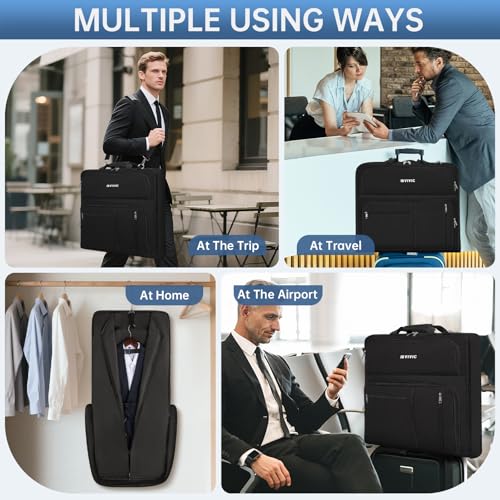 Garment Bags for Travel (Black)