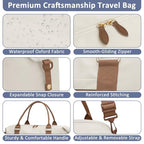 Women Travel Duffle Bags (Beige / X-Large)