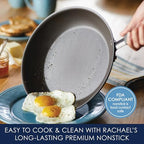 Cucina Nonstick Cookware (Sea Salt Gray / 10 Piece Porcelain)