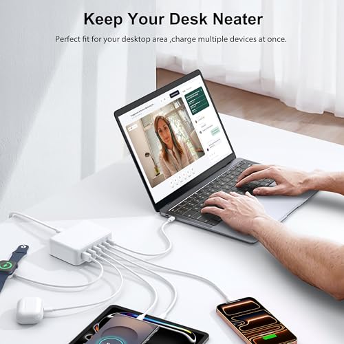 USB C Fast Charger Block (White / 150W)