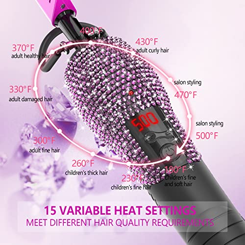 500 hot Comb Electric for Wigs (Purple)