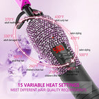 500 hot Comb Electric for Wigs (Purple)