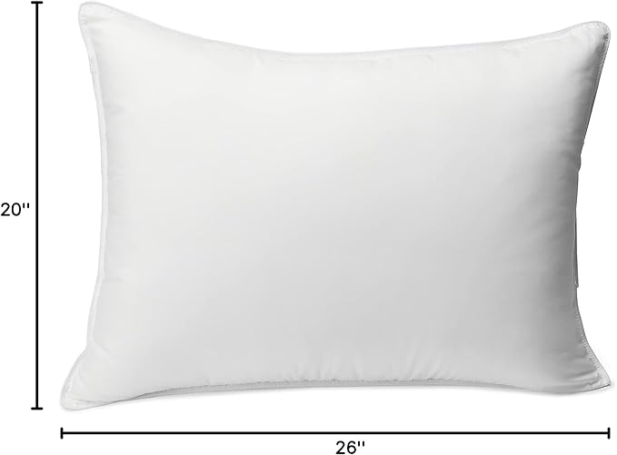 Amazon Basics Down Alternative Bed Pillows and Pillow Protector Case 2-Piece Set - Image 6