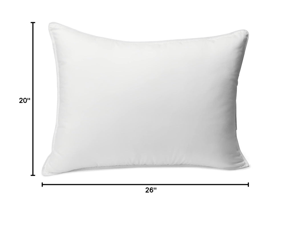 Down Alternative Bed Pillows and Pillow Protector Case Set (Standard (2 Pillows + 2 Protectors) / Medium)