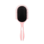 New Multifunctional Curly Hair Cushion Comb, 1Pc Oval New Air Cushion Comb WithHandle, Define Styling Brush,DetanglingHair Brush, Professional Hairstyle Comb, BouncingHair Brush (Black Pink)