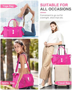 Dance Gym Duffel Bag Gifts for Girls Teen (Hot Pink / I)