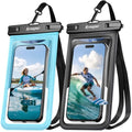 Waterproof Phone Pouch 2 Pack ([Black + Blue])