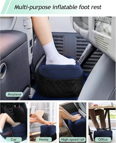 Inflatable Travel Foot Rest Pillow