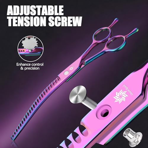 Curved Chunkers Dog Grooming Scissors (A-8 inch-Chunker)