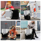 Panda Family Luggage Cover (#42 / L(fits 28-30Inch suitcase))