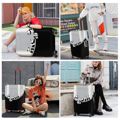 Panda Family Luggage Cover (#42 / XL(fits 32-34Inch suitcase))