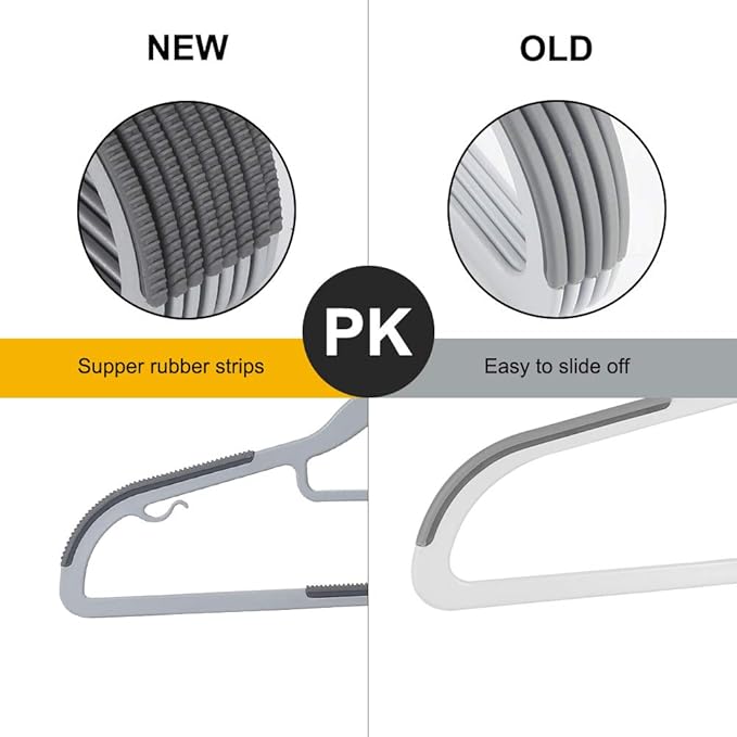 50-Pack Heavy-Duty Plastic Hangers - Image 3