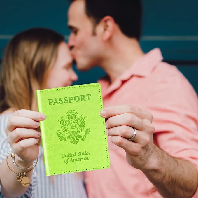 Herain Green & Orange Passport Holder - Image 5