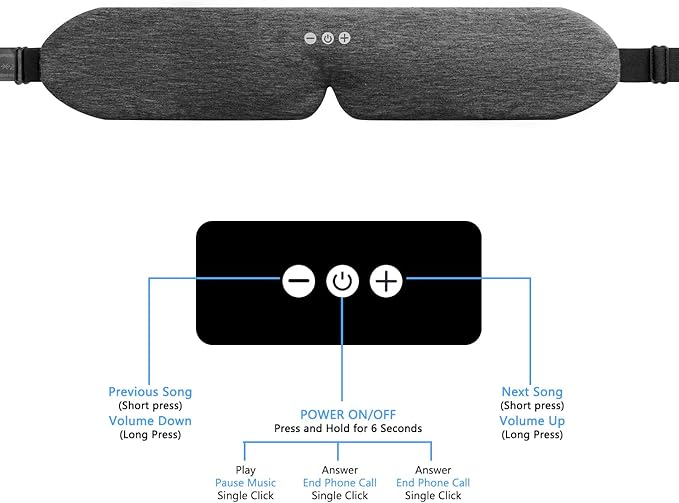 ALASKA BEAR Headphone Cotton Headband Bluetooth 5.2 HD Stereo Noise Reduction - Image 4