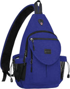 MOSISO Sling Backpack, Canvas Crossbody Hiking Daypack Bag by MOSISO