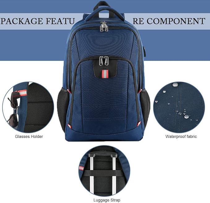 Travel Laptop Backpack, Large Anti-Theft Business Travel Backpack - Image 6