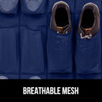 GORILLA GRIP Over the Door Shoe Organizer, 24 Large Breathable Mesh Pockets - Image 5