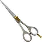 ANDUSTRIAL - Professional Hair Cutting And Thinning Scissors/Shears For Men/Women/Home/Salon - Premium High Carbon Steel Quality - Smooth And Sharp - 6 Inch, Silver