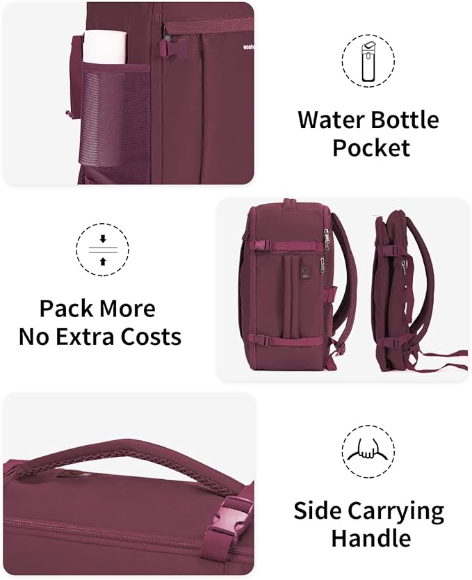 ECOHUB Travel Backpack for Women, Carry on Backpack - Image 6