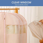 43" Suit Bags for Closet Storage and Travel, Women’s Suit Cover Bags - Image 3