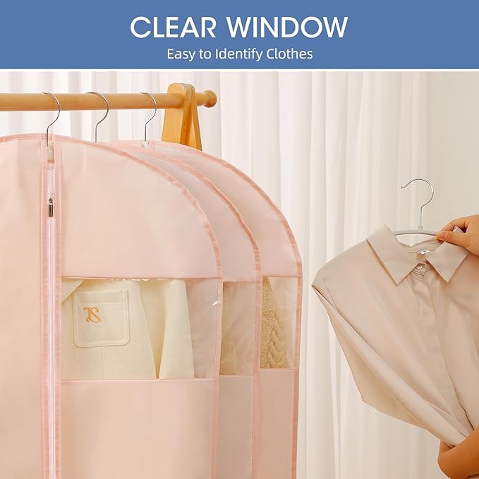 Dress Bags for Gowns, Dress Garment Bag Women, Long Dress Cover - Image 4