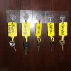 100pcs Reusable Blank Plastic Tags Ties Key Tags 1.45"*2.48" Serrated Tension - Image 5