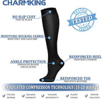 CHARMKING Compression Socks for Women & Men Circulation 15-20 mmHg is Best - Image 5