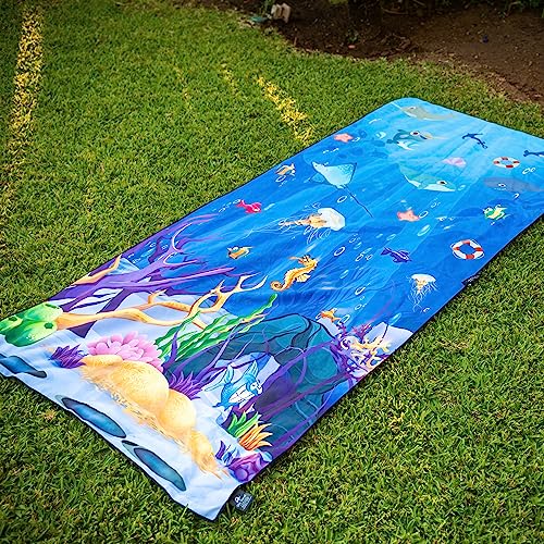 Quick Dry Microfiber Beach Towel (Sea Animal / Extra Large 78x35")