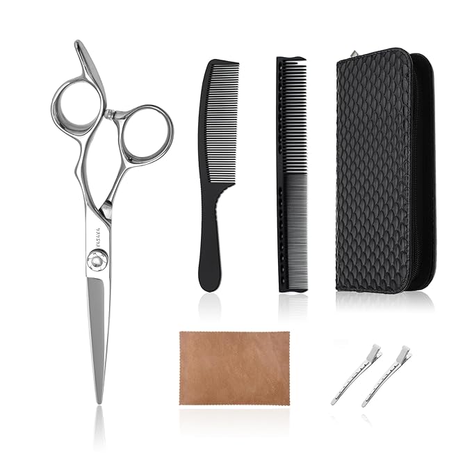 YASAKA 6.5 Inch Professional Hair Cutting Shears Set, Professional Barber Scissors Kit for Hairdresser Hairstylist, Extremely Sharp Haircutting Hairdressing Trimming Scissor Sets for Women