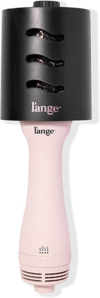 L'ANGE HAIR Le Volume 2-in-1 Titanium Blow Dryer Brush | Frizz Control Blowout Hair Dryer Brush For Drying And Straightening | Volumizing Hot Air Styler For All Hairstyles | Oval Barrel | Blush - 60mm