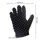 Airlxf Magic Curly Sponge Gloves - Curl Hair Wave Tutorial for Barbers, Twist Brush Styling Tool and Hair Brush