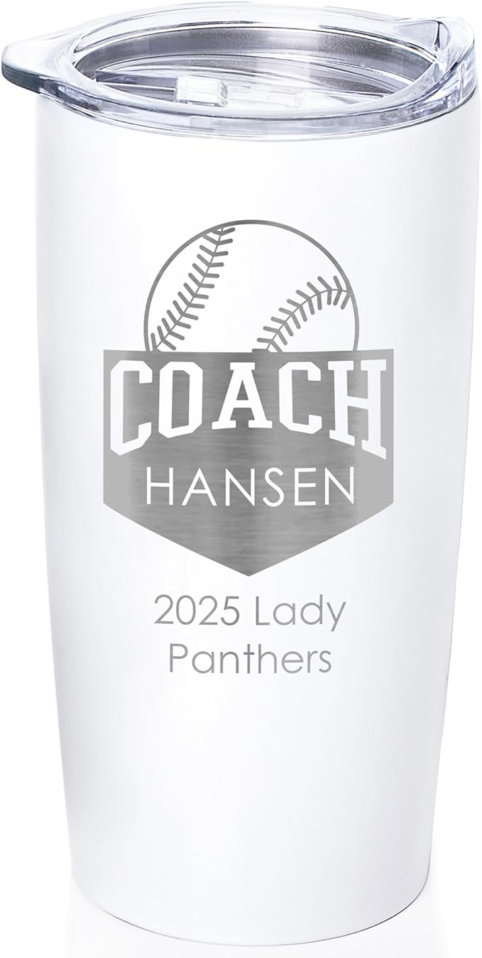 Lifetime Creations Custom Baseball Coach Tumbler: Gifts by LifetimeCreations