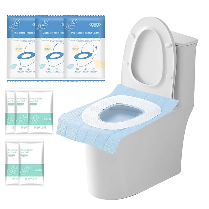35 Pack Toilet Seat Covers Disposable 16x24 Inch XL Portable Toilet Liners by Unknown