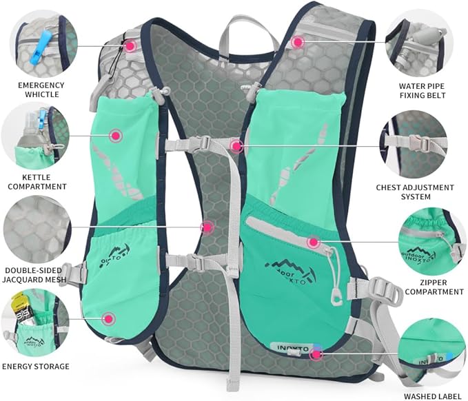 Running Hydration Vest for Men Women Water Backpack for Running 3L Running - Image 4