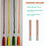 Emergency Safety Whistle with Lanyard, Loud Pea-Less Survival Whistles - Image 2