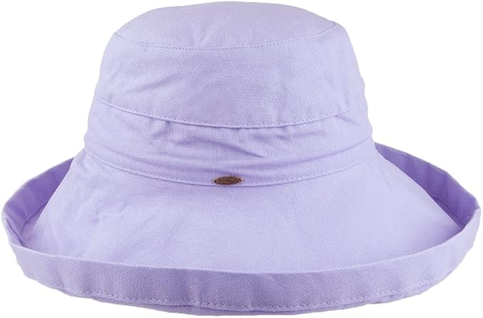 Scala Women's Cotton Hat with Inner Drawstring and Upf 50+ Rating by SCALA