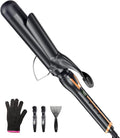 Curling Iron 1 1/2 Inch for Big Curls, 14 Heat Settings Big Barrel 1.5 Inch, Ceramic Large Barrel Curling Iron 1 1/2 Inch with Argan Oil Infused,