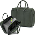 Accordian File Organizer with Handle, 15.6 in Laptop Bag Portable Document by BICOHIOH