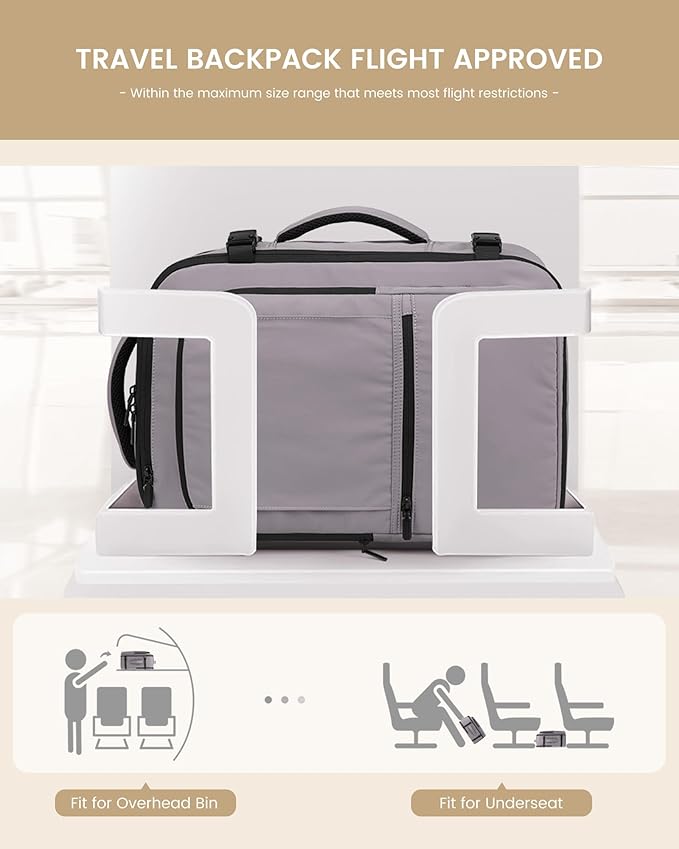 LOVEVOOK Travel Backpack for Women & Men, 50L Large Carry On Backpack Airline - Image 5