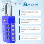 SURE LOCK TSA Approved 4-Digit Resettable Combination Luggage Locks - Image 3